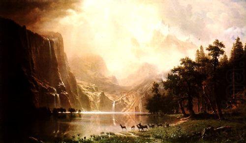Albert Bierstadt The Sierra Nevada in California china oil painting image